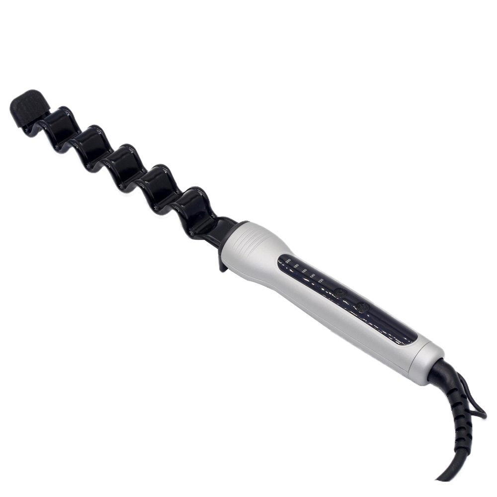 5 Temperature Setting Heats Up Instantly Professional Hair Styling Zigzag Curling Iron