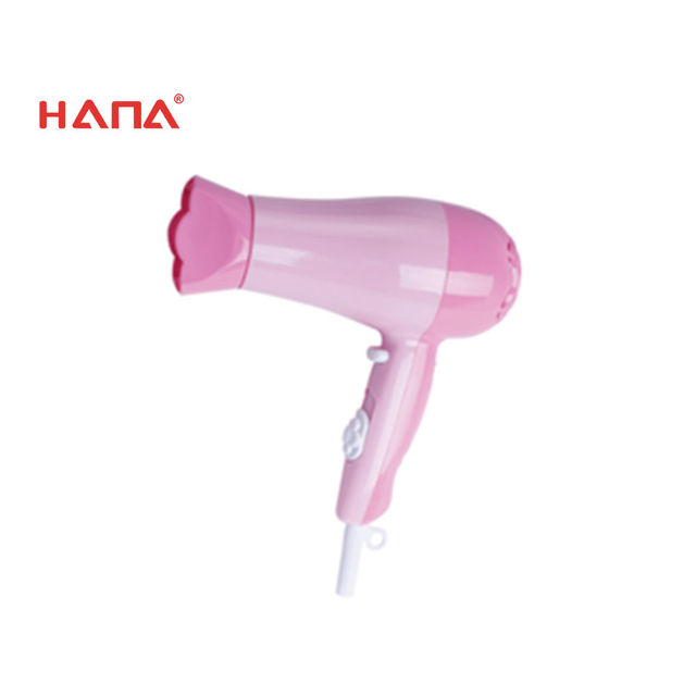  HANA adorable Childish design mini travel hair dryer pink color for girls children 