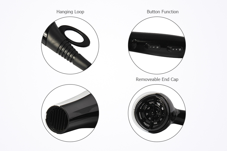 2020 Professional hotel cool and hot shot function hair dryer with hang loop 