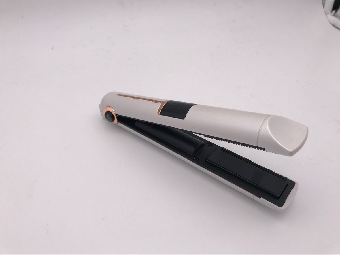 LED mobile power supply quickly heats temperature memory hair rechargeable straightener hair flat Iron 