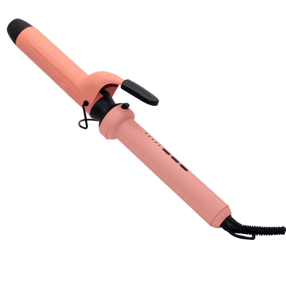 Interchangeable Tourmaline Ceramic 33mm Barrels 60 Mins Auto Off PTC Hair Curling Iron Wand Curler with Clamp