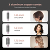 1.25/1.5/1.75 Inch Hair Styling Tools Set 3 in 1 LCD Display Heated Round Thermal Brush