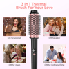 Detachable Power Double PTC 110-210C High Temperature 1.25/1.5/1.75 Inch Detachable Barrel 3 in 1 Thermal Brush
