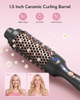1 1/2 Inch Ionic Heated Round Brush Creates Blowout Look Thermal Brush