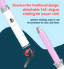 LCD Display Interchangeable Head 4 in 1 Triple Barrel Ceramic Curling Iron Hair Curler Wand