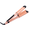 Adjustable Heat 300F - 420F Dual Voltage 3 Barrel Deep Hair Waver Hair Crimper Beach Waves Curling Iron