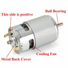 NB WIDE 775 12V/36V DC Motor with Brush Commutation Long-Life 28000 RPM Permanent Magnet for Hair Dr
