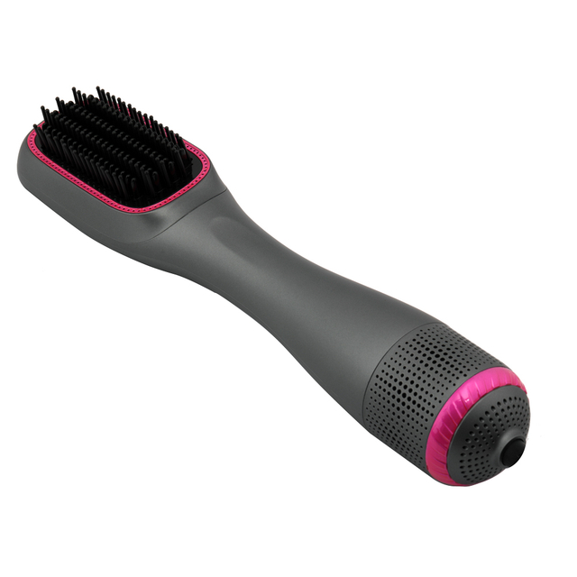 USB Electric Negative Ion 3-Temperature Hair Straightener Metal Hot Air Brush Heated Comb