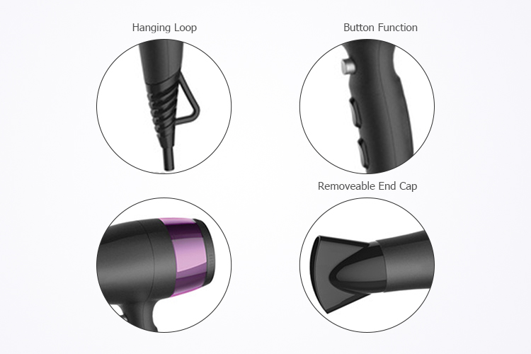 high technology touch-sensitive control modern salon household hair dryer 
