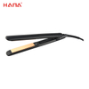 New led rotating line lock function rose gold flat iron,ceramic professional hair straightener 