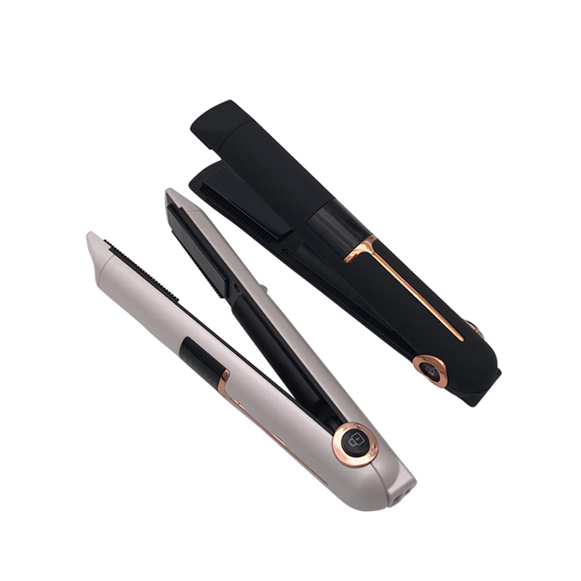 Wholesale factory LED mobile power supply quickly heats temperature memory hair rechargeable straightener hair flat Iron 
