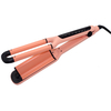 Adjustable Heat 300F - 420F Dual Voltage 3 Barrel Deep Hair Waver Hair Crimper Beach Waves Curling Iron