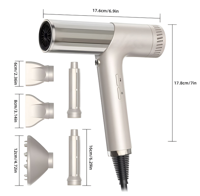 NB WIDE BLDC HAIR DRYER Air Curler Attachments Hair Wrap High Speed Hair Dryer