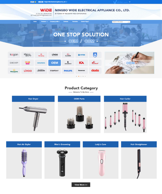 This Is The Homepage And URL of Our Company's Alibaba International Station Store.