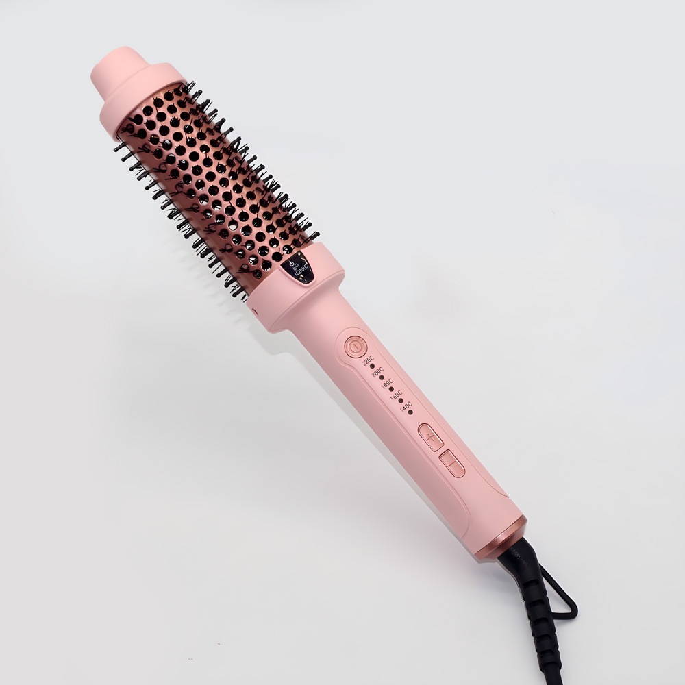 38mm Hair Styling Tools Thermal Brush with 5 Temperature Settings LED Display 84W Power Seche Cheveux