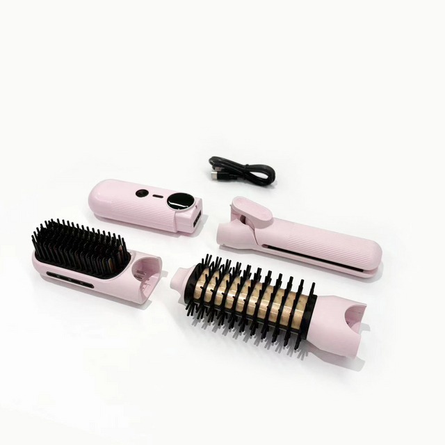 NB WIDE Professional 2-in-1 Ceramic Coated Electric Hair Straightener & Curler with LED Display for Home Use 1-Year Warranty