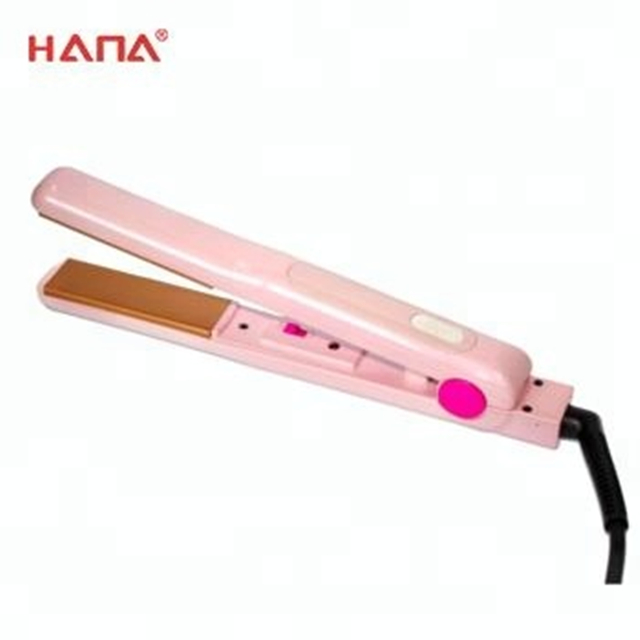 Dual voltage titanium private label flat iron personalized hair straightener hair flat iron 