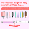 Style Elements 4 in 1 Hot Comb Triple Barrel Ceramic Curling Iron Hair Curler Wand 