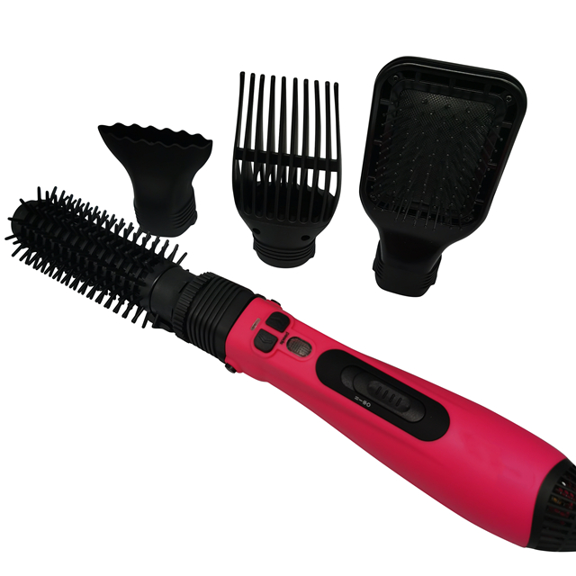 rotatable hot air brush, professional hair blow dryer brush 