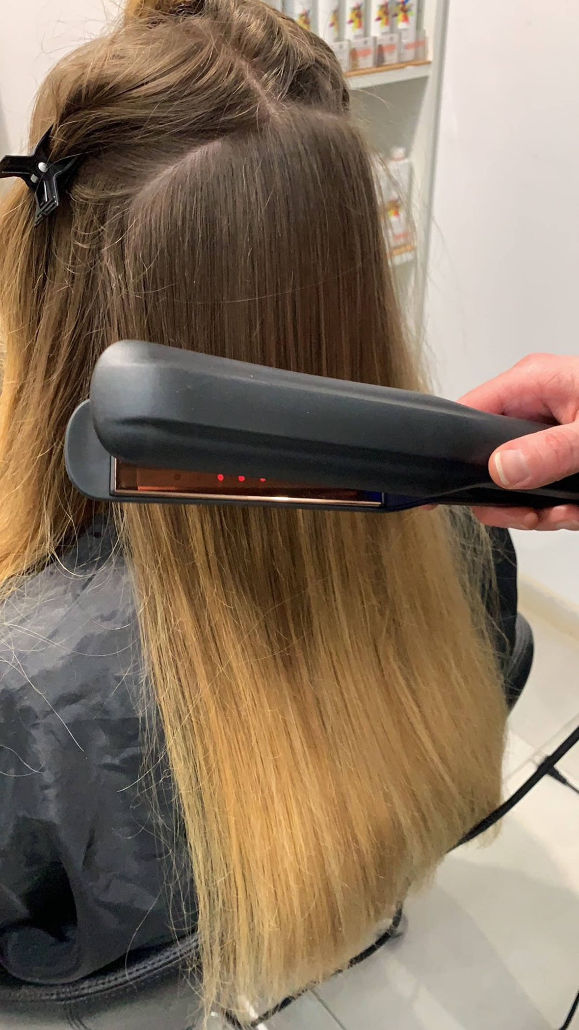 Hair Care Straighteners Ceramic Cold Infrared Hair Treatment Flat Iron 