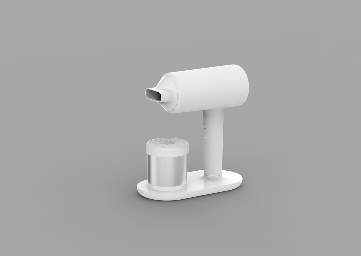 design professional white wireless rechargeable hair dryer, battery hair dryer 