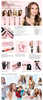 Curling Wand Set with Curling Brush And 4 Interchangeable Ceramic Curling Wand(0.5”-1.25”),Instant Heat Up