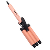 Interchangeable Tourmaline Ceramic 22mm Triple 3 Barrels 210C Temperature Adjustable Hair Curling Iron Wands