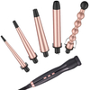5 in 1 Ceramic Curling Iron Wand Set 5 Ceramic Barrels Magic Curling Iron Set for All Hair Types