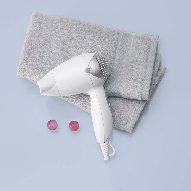 NB WIDE Foldable 2 Speed/2 Heat Setting 1200W Mini Travel Compact Hair Dryer with Concentrator Nozzle for Hotel Use