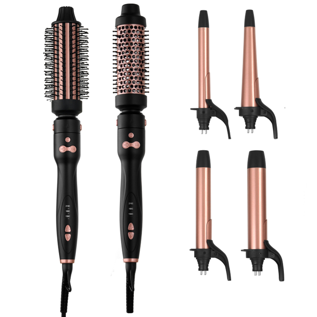 NB WDE 1-1 1/2 Inch Electric PTC Automatic Rotating Thermal Brush Set 3 in 1 Auto Hair Curler for Household Use