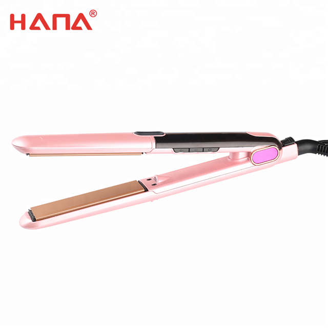 HANA OEM LED display function professional ceramic private label flat iron 