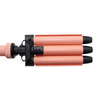 Interchangeable Tourmaline Ceramic 22mm Triple 3 Barrels 210C Temperature Adjustable Hair Curling Iron Wands