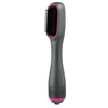 USB Electric Negative Ion 3-Temperature Hair Straightener Metal Hot Air Brush Heated Comb