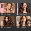 4 in 1 Interchangeable Automatic Rotating Curling Iron Thermal Brush Set