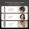 Detachable Power Double PTC 110-210C High Temperature 1.25/1.5/1.75 Inch Detachable Barrel 3 in 1 Thermal Brush