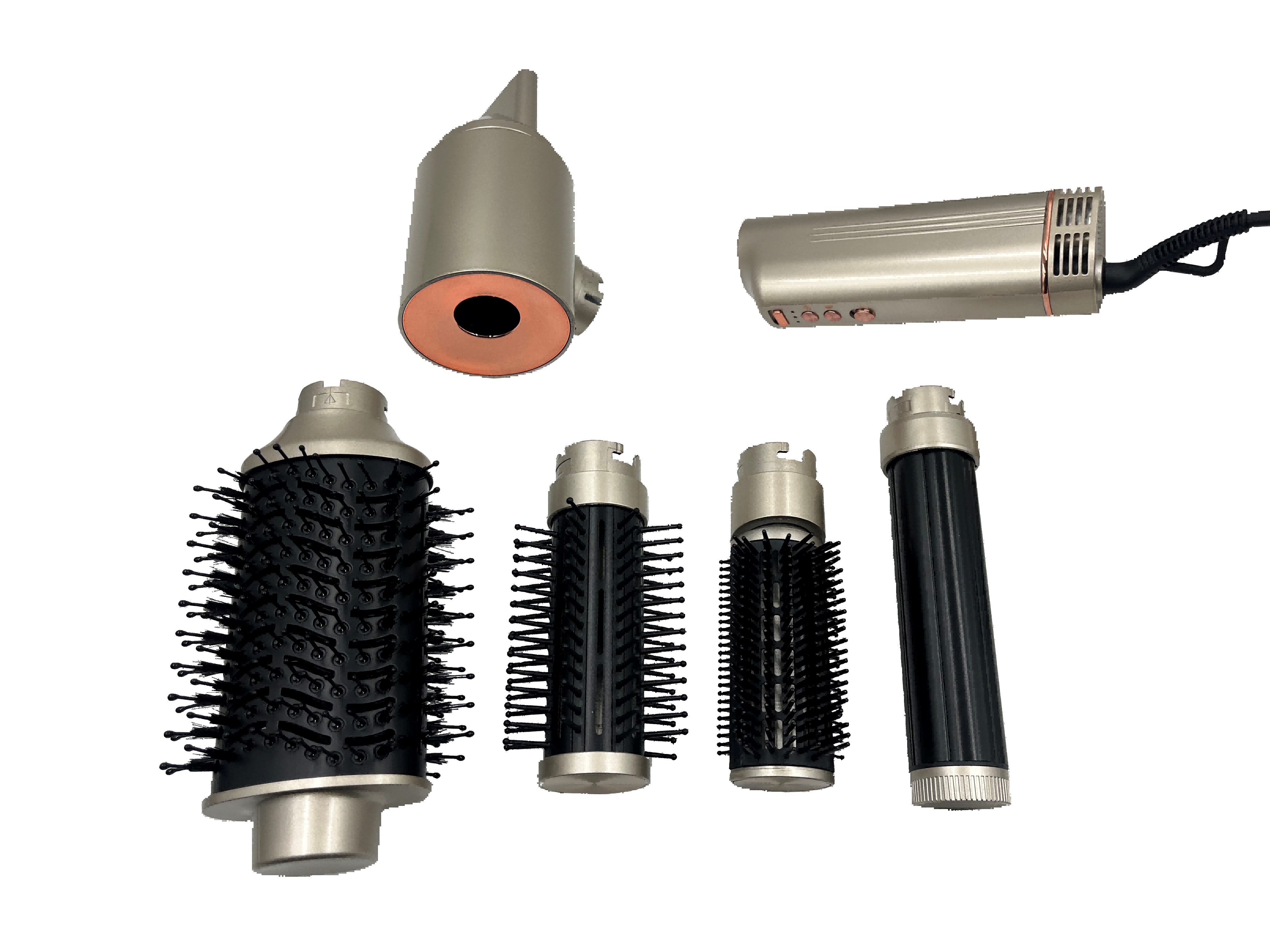 1200W 4-in-1 High-Speed High-Temperature BLDC Salon Hair Dryer Styler Concentrator Nozzle Negative Ion Metal for Hotels