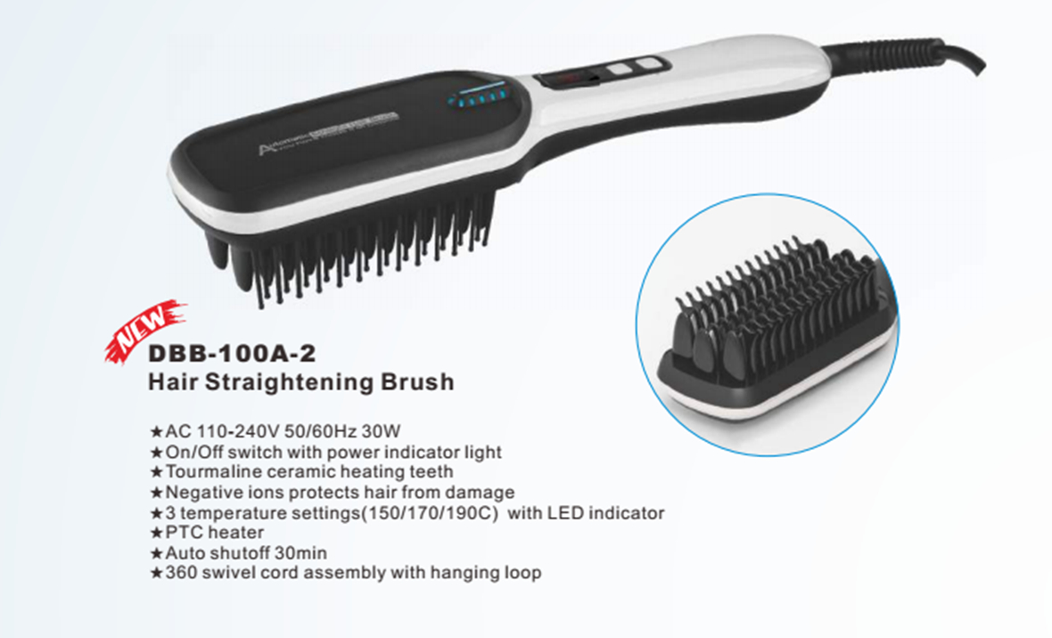 High quality new arrival hair straightener ionic brush 