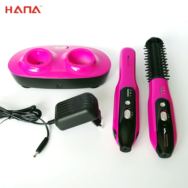 HS744 Customized Travel using Rechargeable cordless curling comb and Hair Straightener 