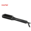 HANA infrared ceramic hair brush hair straightener brush curler