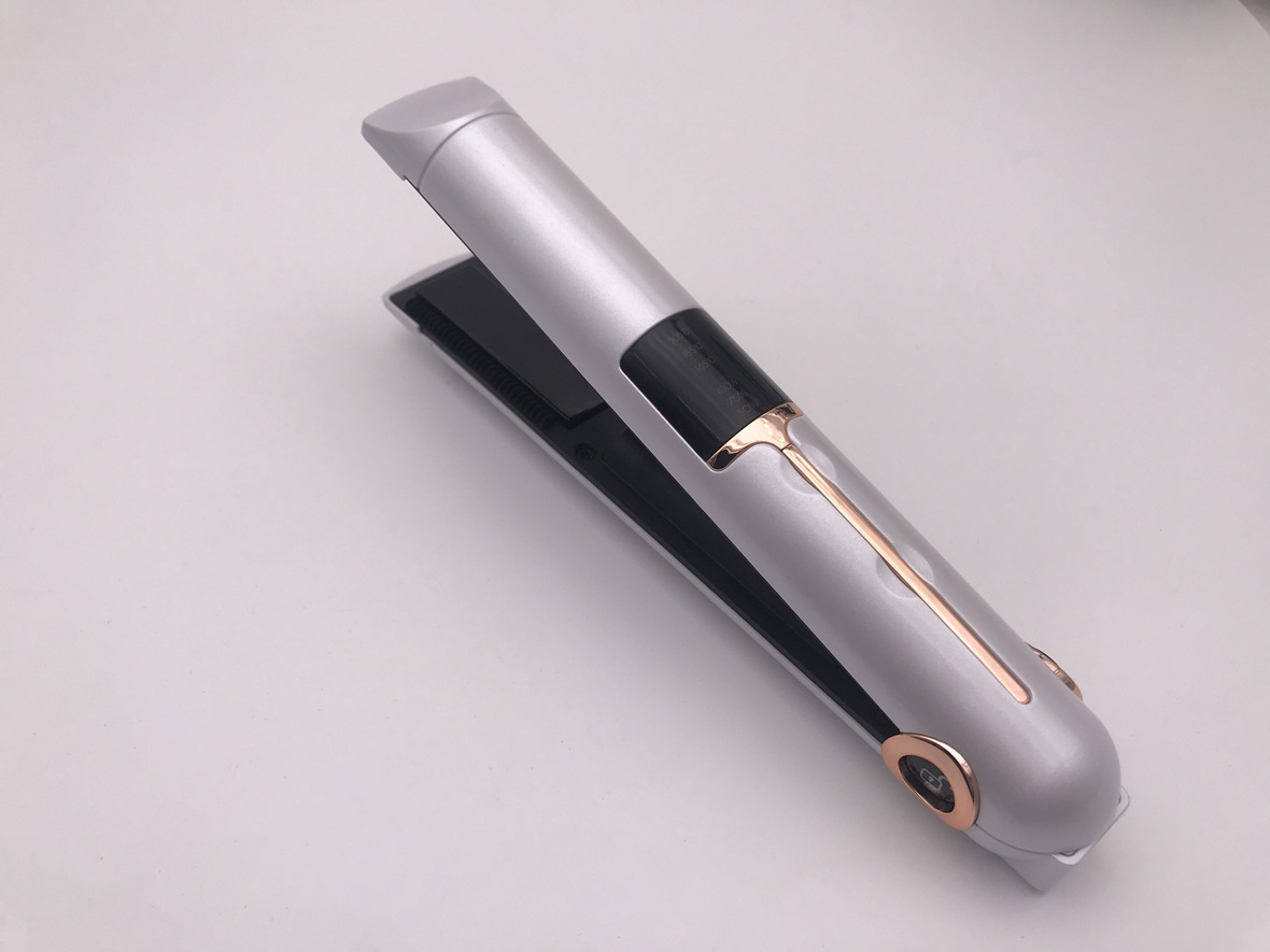 factory LED mobile power supply quickly heats temperature memory hair rechargeable straightener hair flat Iron 