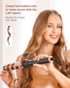 Curling Wand Set with Curling Brush And 4 Interchangeable Ceramic Curling Wand(0.5”-1.25”),Instant Heat Up