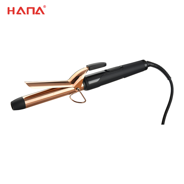 2020 Newest 100-240V Dual Voltage Titanium Rose Gold Electric Hair Curler Roller Curling Wand 