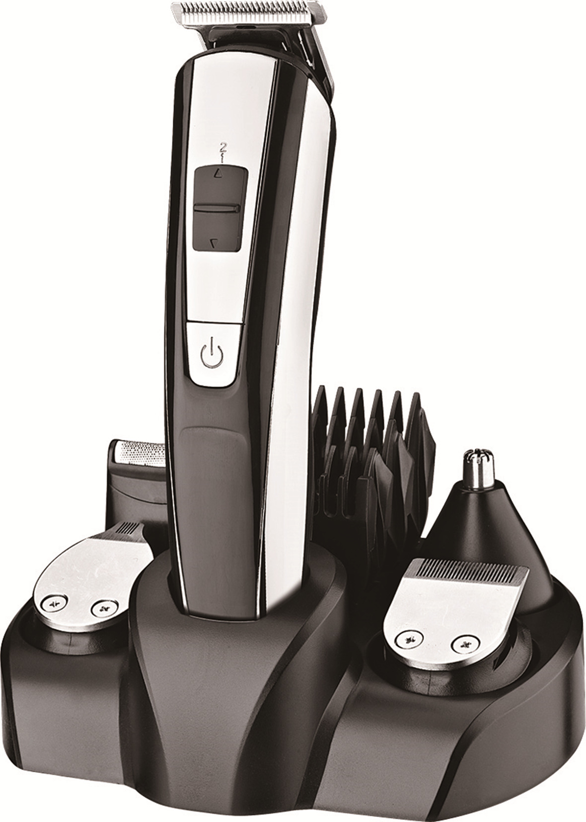 Trimmer Kit with Stand, Cordless Rechargeable Waterproof 5 in 1 Multifunctional Hair Trimmer Clipper