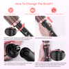 Detachable Power Double PTC 110-210C High Temperature 1.25/1.5/1.75 Inch Detachable Barrel 3 in 1 Thermal Brush