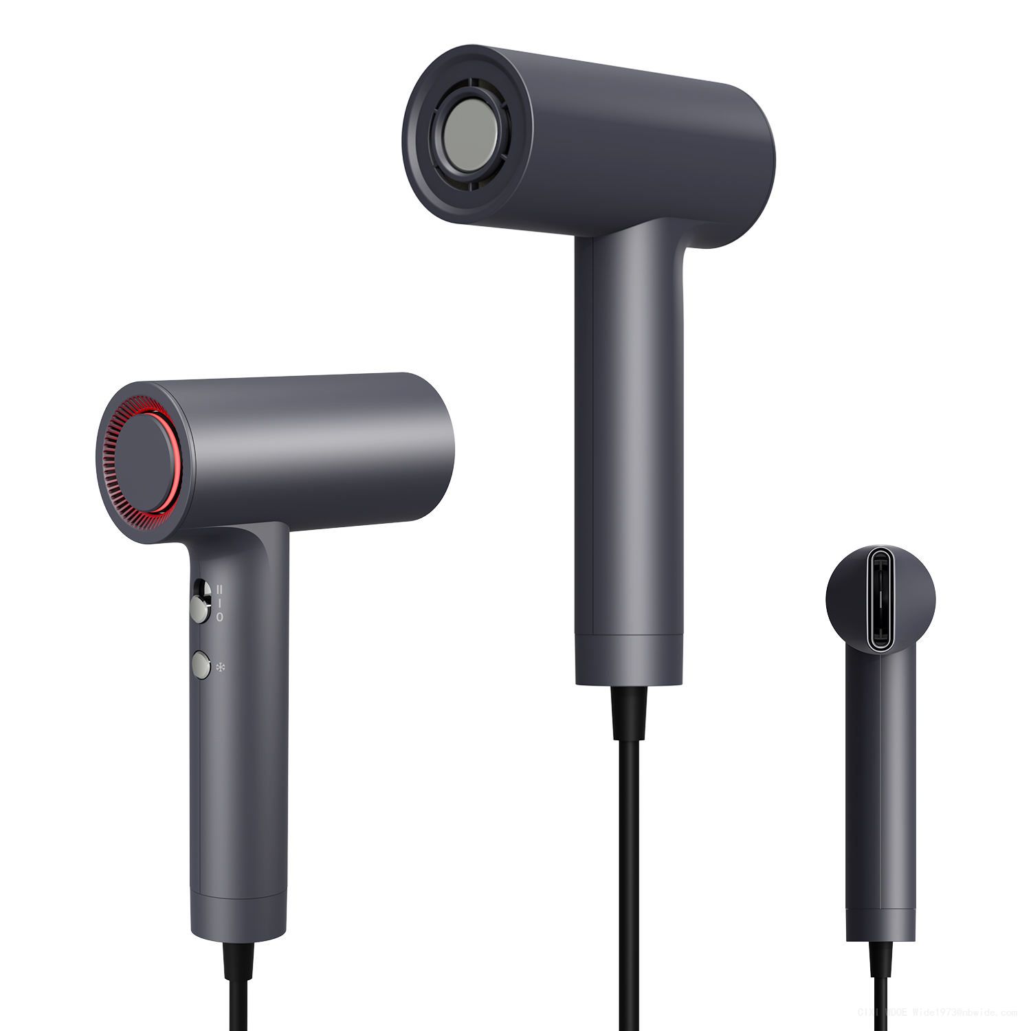 NB WIDE OEM/ODM Supplier BLDC RPM 110000RPM Light-Weight 1200W 2 Speed Setting Leafless High Speed Motor Blow Hair Dryer