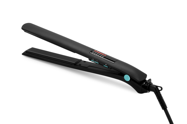 Custom Logo Aluminium Hair Straightener with LED Display Tourmaline Plate Digital Temperature Ajustable Slim Hair Straightener