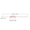 High-Temperature Protector Ceramic Thermal Fuse 250V 10A 